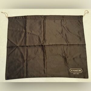 NEW Coach Large Brown Satin Dust Bag Pouch Bag Storage for Bags or Shoes